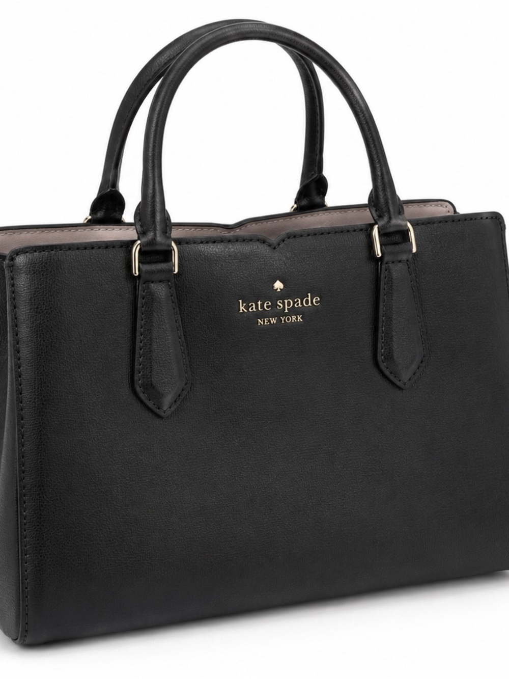 kate spade Black Leather Top-Handle Satchel NEW